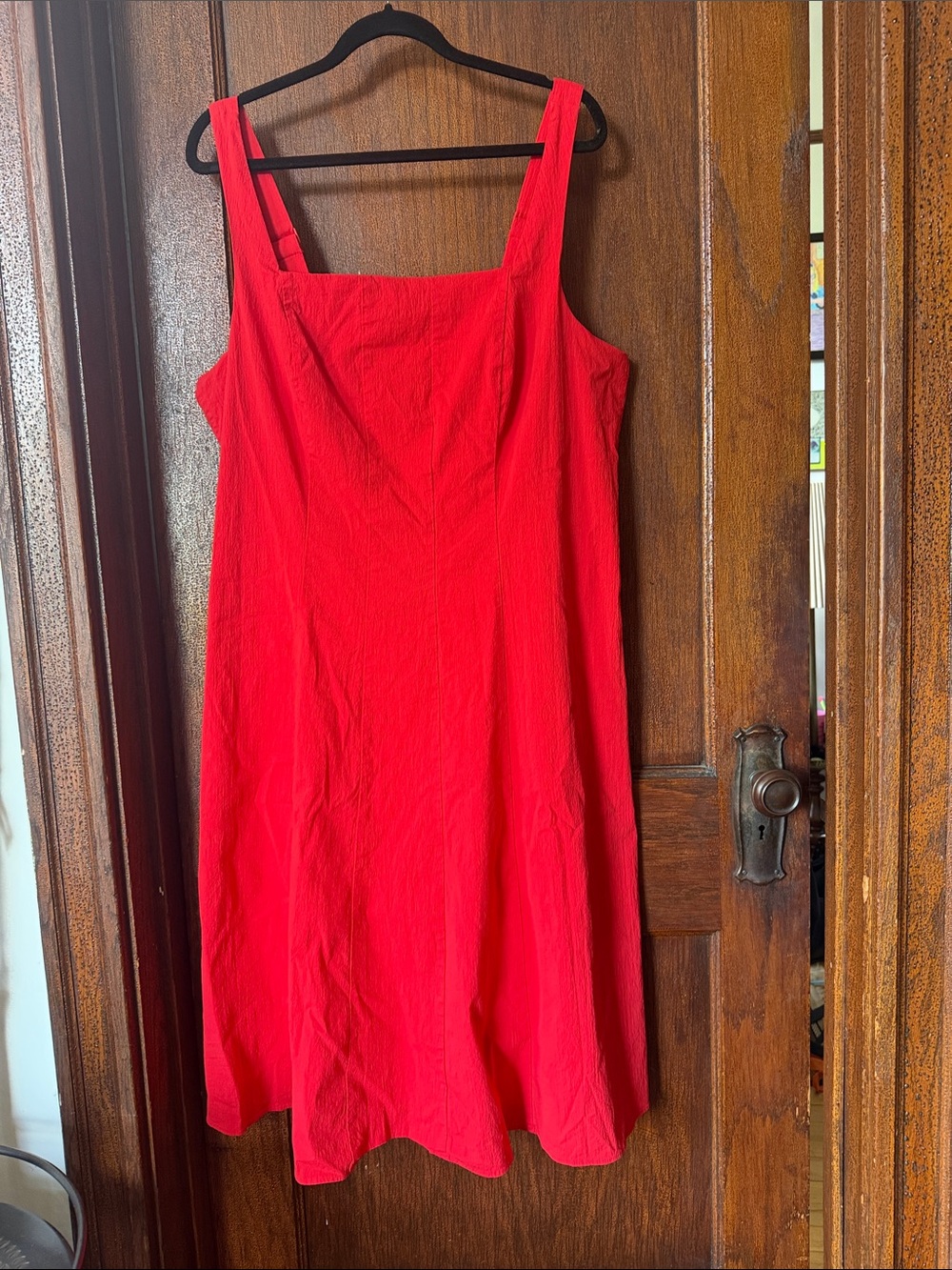 torrid Red Square Neck A-Line Dress
